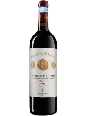 Вино Torre Zambra, Brune Rosse Montepulciano d'Abruzzo DOC Riserva 2015, 0.75 л