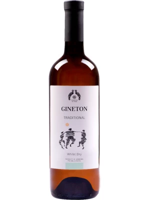 Вино Gineton, White Dry 2019, 0.75 л