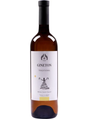 Вино Gineton, White, Semi Sweet 2019, 0.75 л