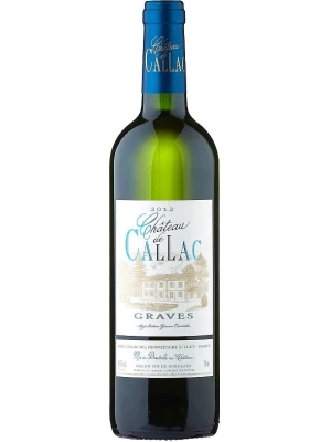 Вино Chateau de Callac Blanc, Graves AOC 2012, 0.75 л