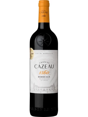 Вино Chateau Cazeau, 1560, Bordeaux AOC 0.75 л
