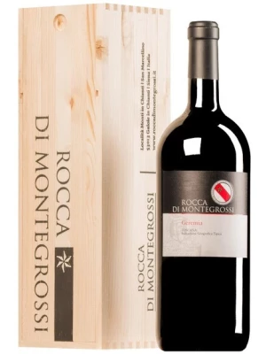 Вино Rocca di Montegrossi, Geremia, Toscana IGT, wooden box 2017, 1.5 л
