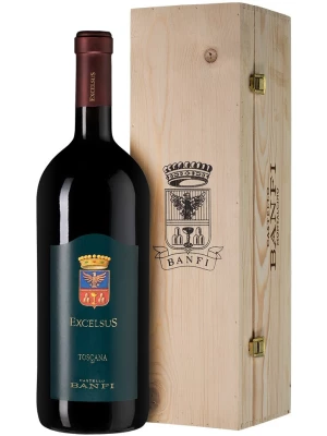Вино Banfi, Excelsus, Toscana IGT, wooden box 2019, 1.5 л