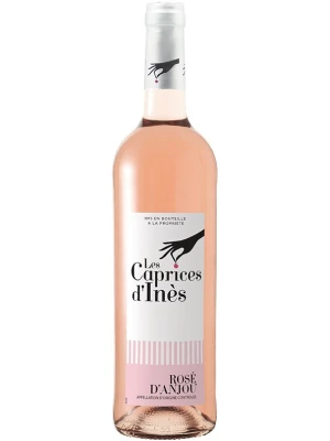 Вино Les Caves de la Loire, Les Caprices d'Ines Rose d'Anjou AOC 2022, 0.75 л
