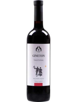 Вино Gineton, Red, Semi Sweet 2019, 0.75 л