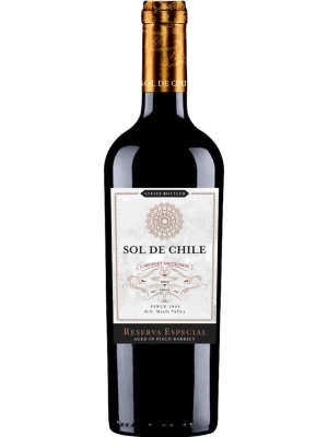 Вино Sol de Chile Cabernet Sauvignon Reserva Especial, Maule Valle DO 2019, 0.75 л