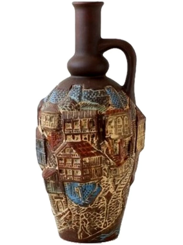 Mildiani, Khvanchkara, ceramic bottle Tiflis