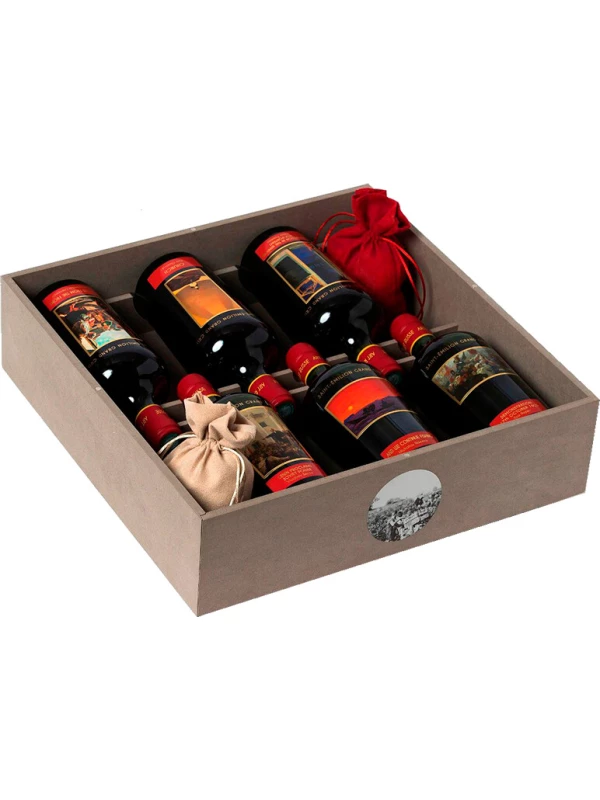 Chateau La Grace Dieu des Prieurs, Saint-Emilion Grand Cru AOC, gift set Chess Box of 6 bottles