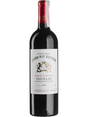 Вино Chateau Grand-Puy Ducasse, 5-eme Grand Cru Classe Pauillac AOC 2016, 0.75 л