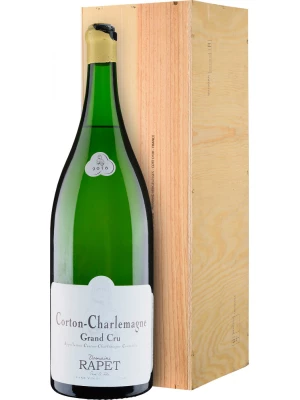 Вино Domaine Rapet, Corton-Charlemagne Grand Cru, wooden box 2018, 3 л