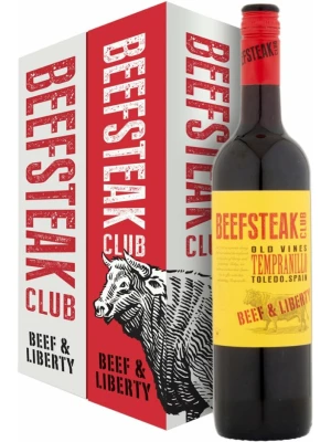 Вино Beefsteak Club Beef & Liberty Tempranillo, Castilla La Mancha DO, gift box 0.75 л