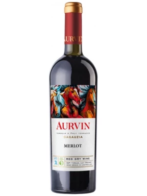 Вино Aurvin Merlot, Valul lui Traian IGP 0.75 л