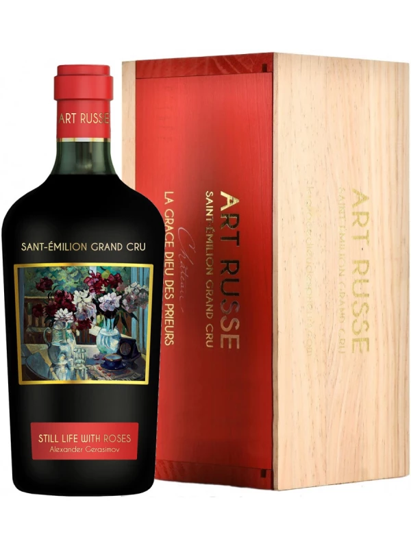 Chateau La Grace Dieu des Prieurs, Saint-Emilion Grand Cru AOC, wooden box