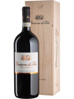 Вино Casanova di Neri, Brunello di Montalcino Tenuta Nuova DOCG, wooden box 2018, 1.5 л
