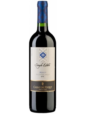 Вино Casas del Toqui, Single Estate Merlot, Central Valley DO 2015, 0.75 л
