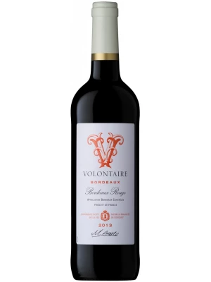 Вино Volontaire Rouge, Bordeaux AOC 2013, 0.75 л