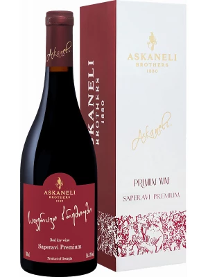 Вино Askaneli Brothers, Saperavi Premium, gift box 0.75 л