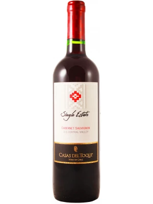 Вино Casas del Toqui, Single Estate Cabernet Sauvignon, Central Valley DO 2019, 0.75 л