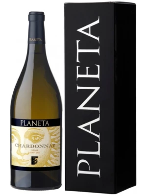 Вино Planeta, Chardonnay, Sicilia Menfi DOC, gift box 2023, 1.5 л