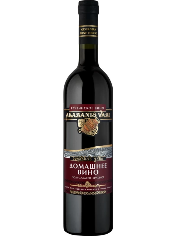 Georgian Wine House, Alazanis Vazi Domashnee Red Semi-Sweet