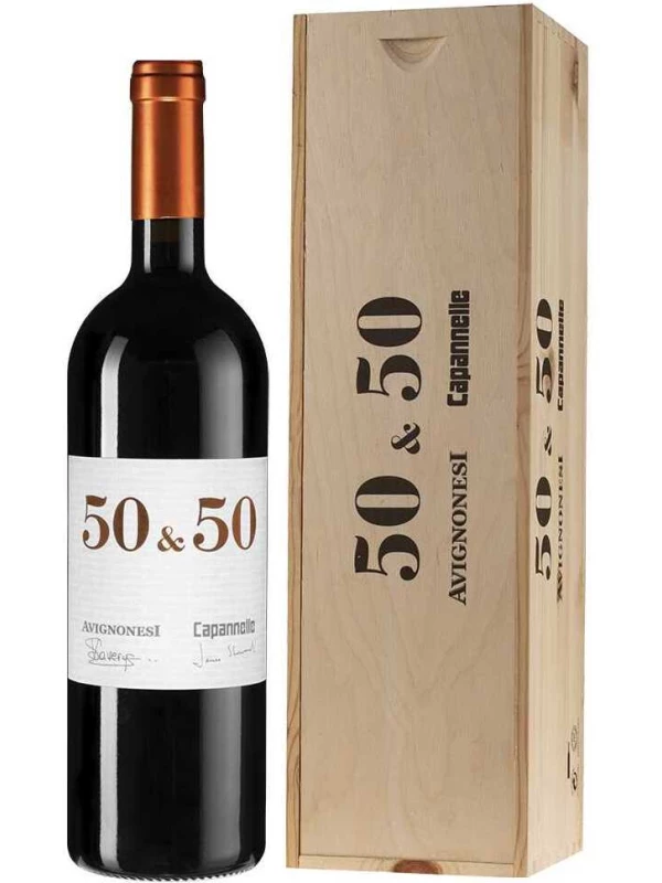 Avignonesi-Capannelle, 50 & 50, Toscana IGT, wooden box