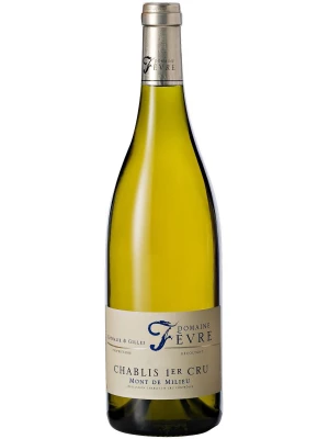 Вино Domaine Nathalie & Gilles Fevre, Chablis 1-er Cru AOC Mont de Milieu 2019, 0.75 л