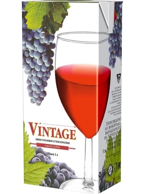 Вино Torgovyj Dom Viktoria, Vintage Red Dry, Tetra Pak 1 л