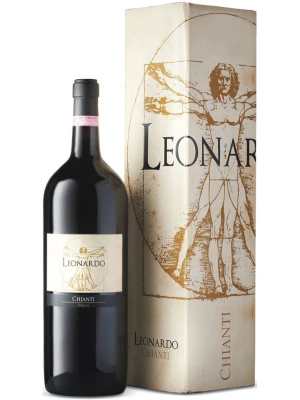 Вино Leonardo Chianti DOCG, gift box 2013, 0.75 л