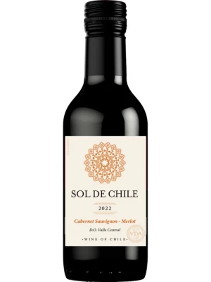 Вино Sol de Chile Cabernet Sauvignon-Merlot, Valle Central DO 2022, 0.187 л