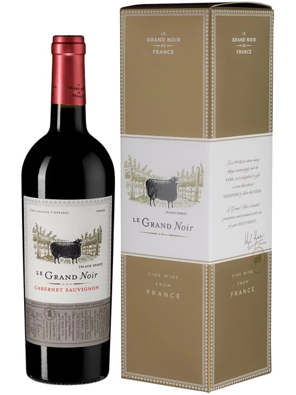 Le Grand Noir Cabernet Sauvignon, Pays d'Oc IGP, gift box