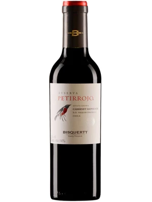 Вино Bisquertt, Petirrojo Reserva, Cabernet Sauvignon, Colchagua Valley DO 2018, 0.375 л