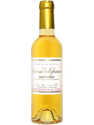 Вино Chateau Villefranche, Sauternes AOC 2019, 0.375 л