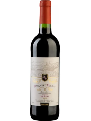 Вино Marquis d'Orlean Merlot Sec, Pays d'Oc IGP 0.75 л