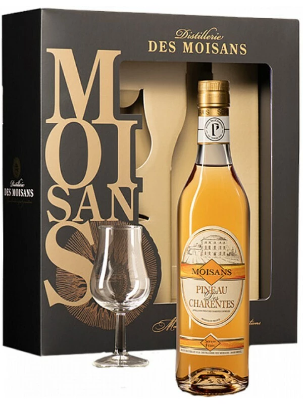 Moisans, Pineau des Charentes AOC, gift box with 1 glass