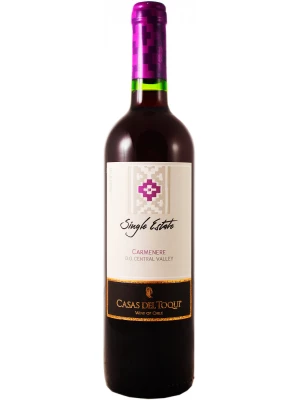 Вино Casas del Toqui, Single Estate Carmenere, Central Valley DO 2018, 0.75 л