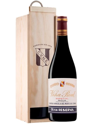 Вино Vina Real Gran Reserva Especial, wooden box 2017, 1.5 л