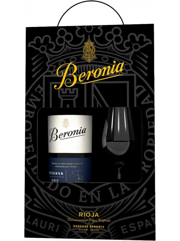 Beronia Reserva, Rioja DOC, gift box with glass