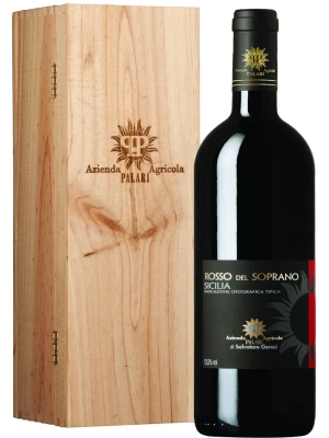 Вино Palari, Rosso del Soprano, Sicilia IGT, gift box 2012, 1.5 л