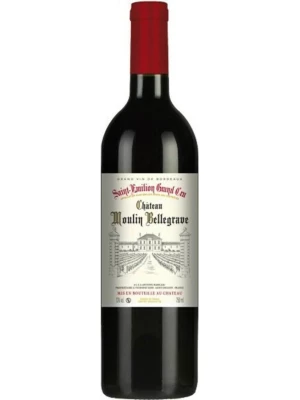 Вино Chateau Moulin Bellegrave, Saint-Emilion Grand Cru AOC 2019, 0.75 л