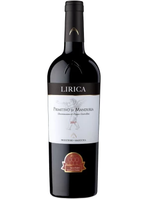 Вино Produttori di Manduria, Lirica Riserva, Primitivo di Manduria DOP 2017, 0.75 л