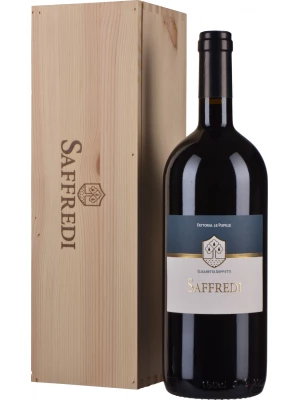 Вино Fattoria Le Pupille, Saffredi, Toscana Maremma IGT, wooden box 2018, 1.5 л