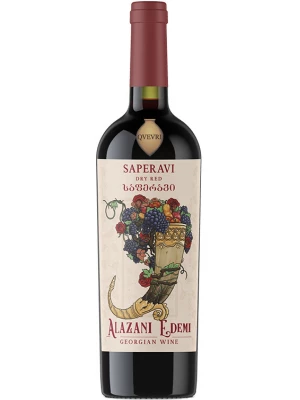 Вино Alazani, Edemi Qvevri Saperavi 2018, 0.75 л