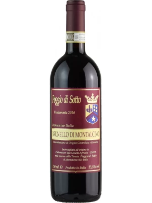 Вино Poggio di Sotto, Brunello di Montalcino DOCG 2016, 0.75 л
