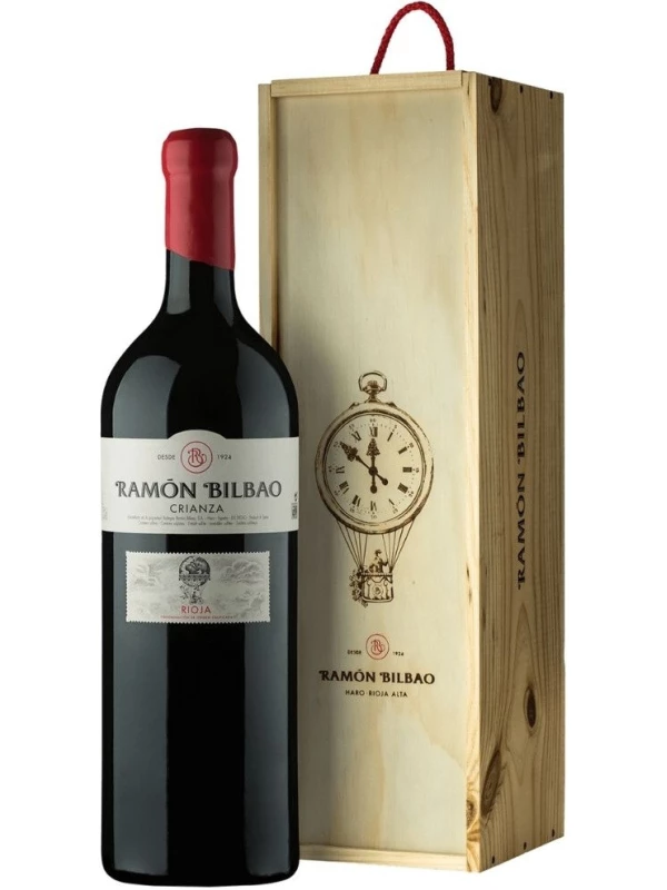 Bodegas Ramon Bilbao, Crianza, Rioja DOC, wooden box