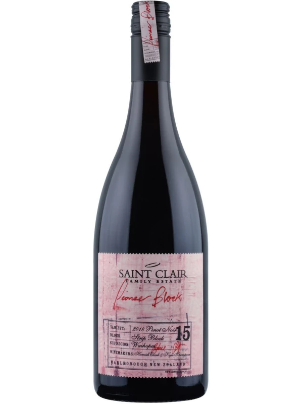 Saint Clair, Pioneer Block 15 Strip Block Pinot Noir