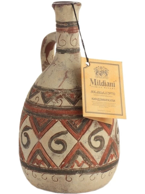 Mildiani, Kindzmarauli, ceramic bottle Levan