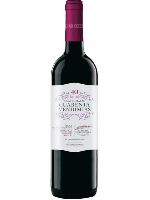 Вино Cuatro Rayas, Cuarenta Vendimias, Rioja DOCa 2020, 0.75 л
