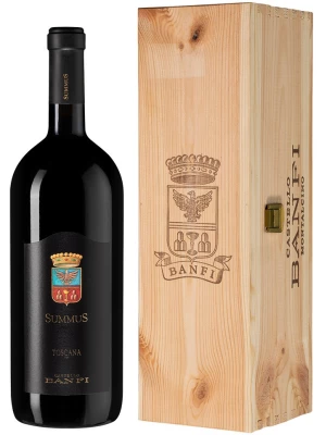 Вино Banfi, SummuS, Sant'Antimo DOC wooden box 2016, 1.5 л