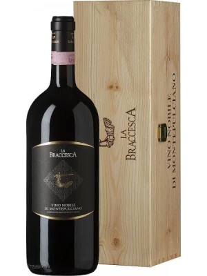 Вино La Braccesca, Vino Nobile di Montepulciano DOCG, wooden box 2019, 1.5 л