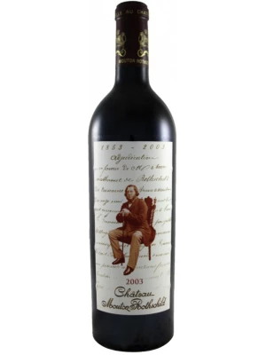 Вино Chateau Mouton Rothschild Pauillac AOC Premier Grand Cru Classe 2003, 0.75 л